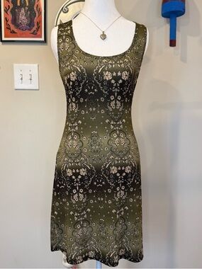Vintage green mini dress